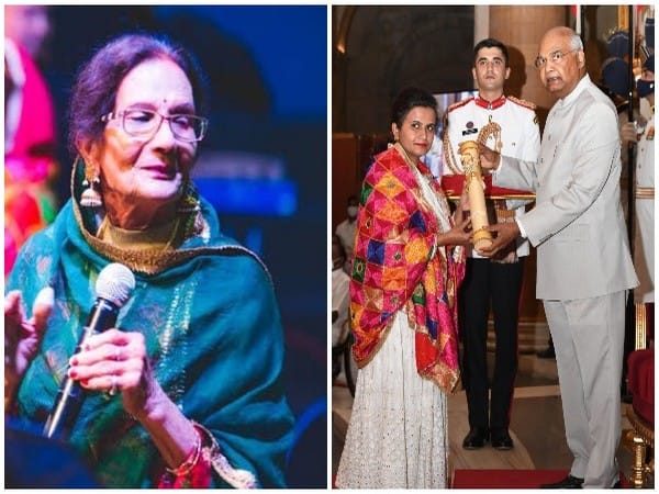 Late folk singer Gurmeet Bawa's daughter accepts Padma Bhushan award on her behalf