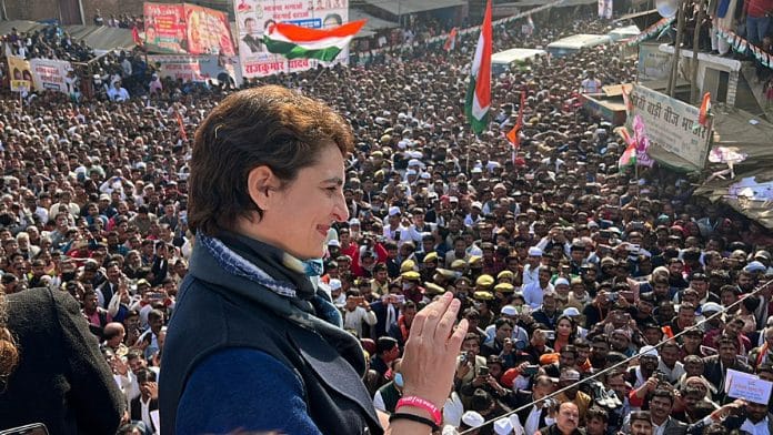 File photo of Congress General Secretary Priyanka Gandhi Vadra at a rally in Amethi | ANI