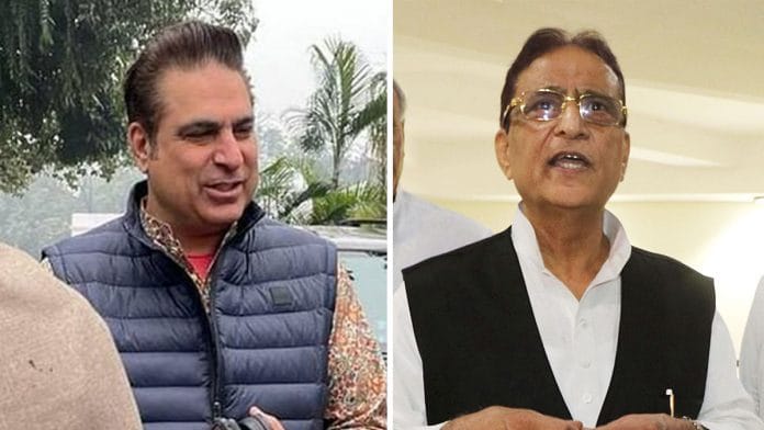 File photos of Kazim Ali Khan (left) and Azam Khan | Shanker Arnimesh & ANI