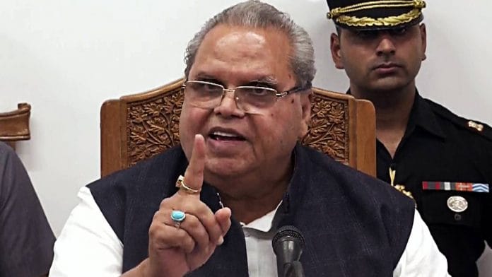 File photo of Meghalaya governor Satya Pal Malik | ANI