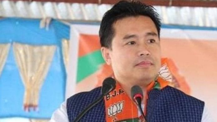 File photo of Thongam Biswajit Singh | Twitter | @BiswajitThongam