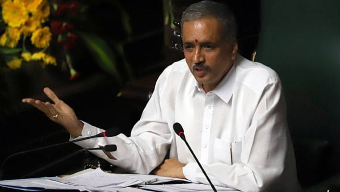 File photo of Karnataka Legislative Assembly Speaker Vishweshwar Hegde Kageri | ANI