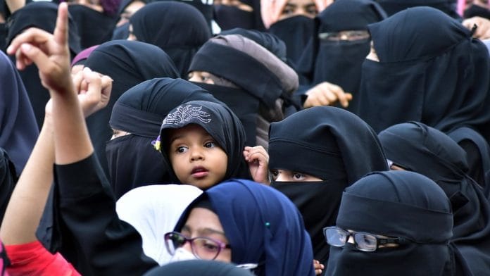 Representational image of women and girls in hijab | ANI