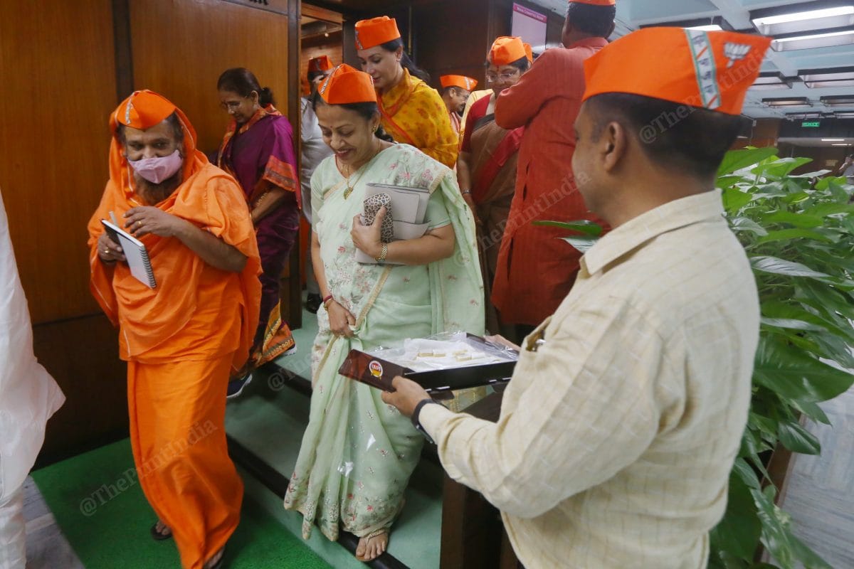 Sweets distributed at the BJP's 42nd Foundation Day event | Photo: Praveen Jain | ThePrint