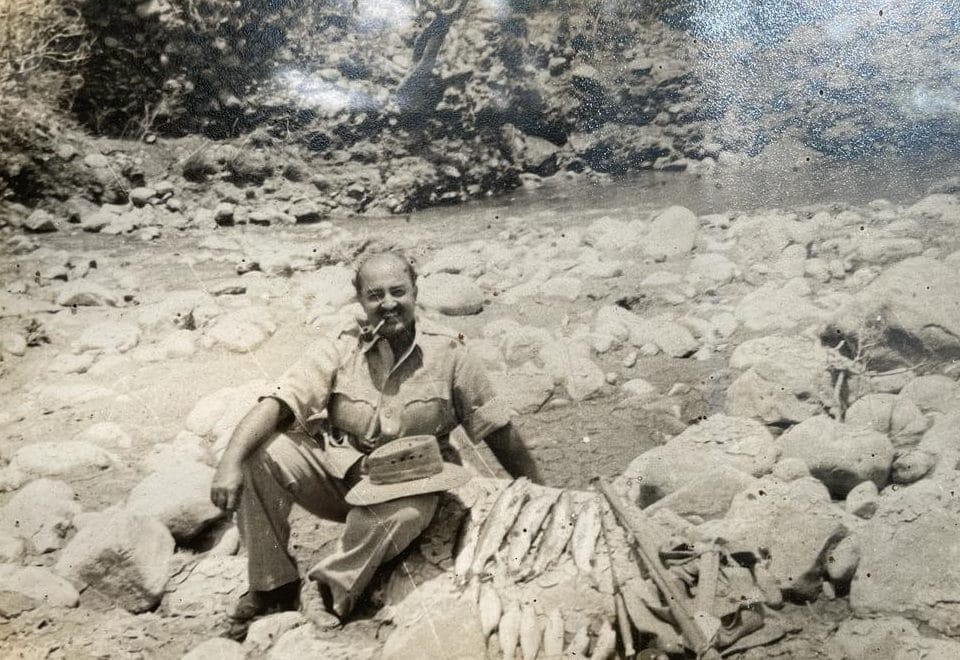 Surajan Das after fishing.