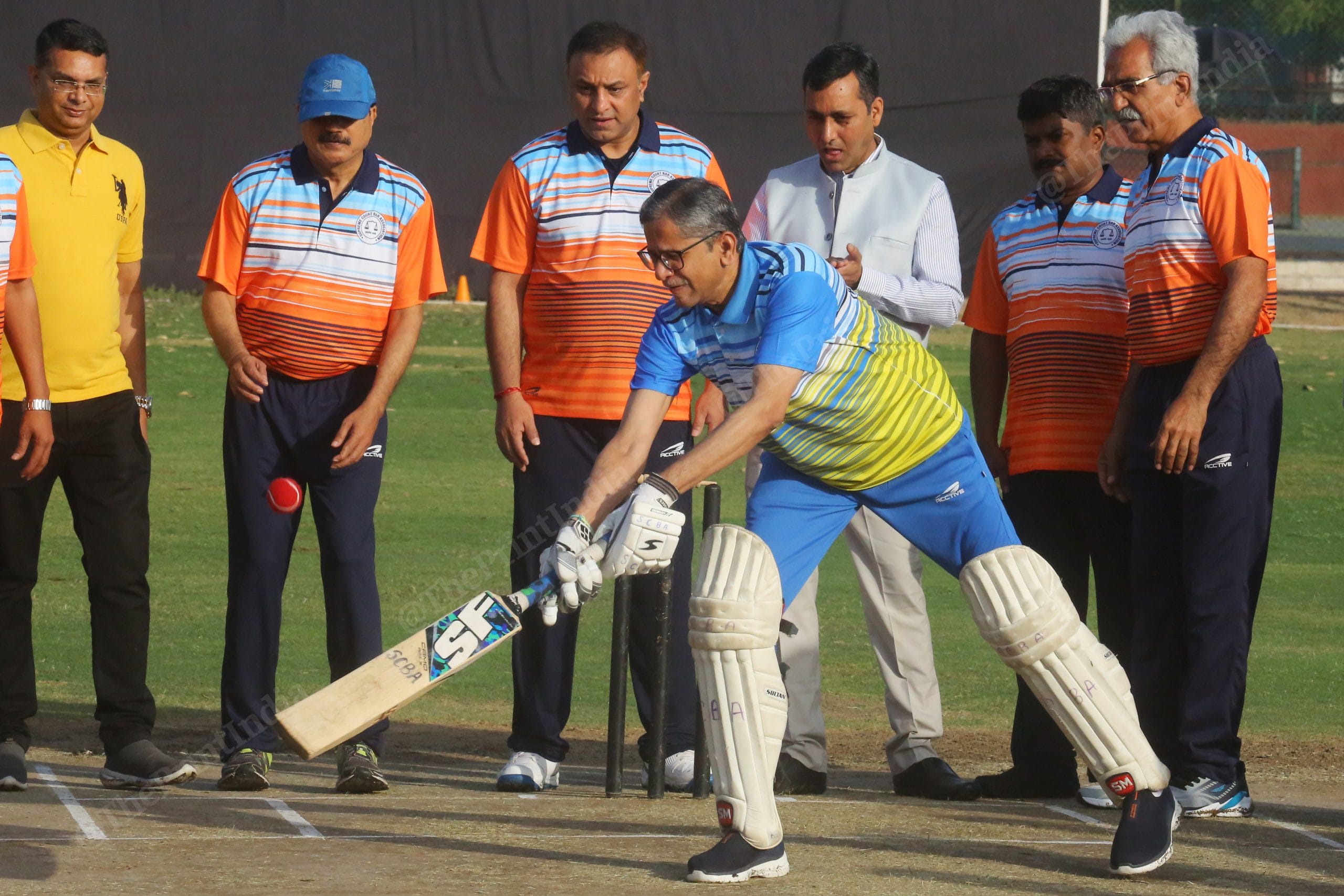 Chief Justice of India N.V. Ramana inaugurates the match | Photo: Praveen Jain | ThePrint