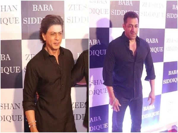 Shah Rukh Khan, Salman Khan slay in black at Baba Siddique Iftaar party