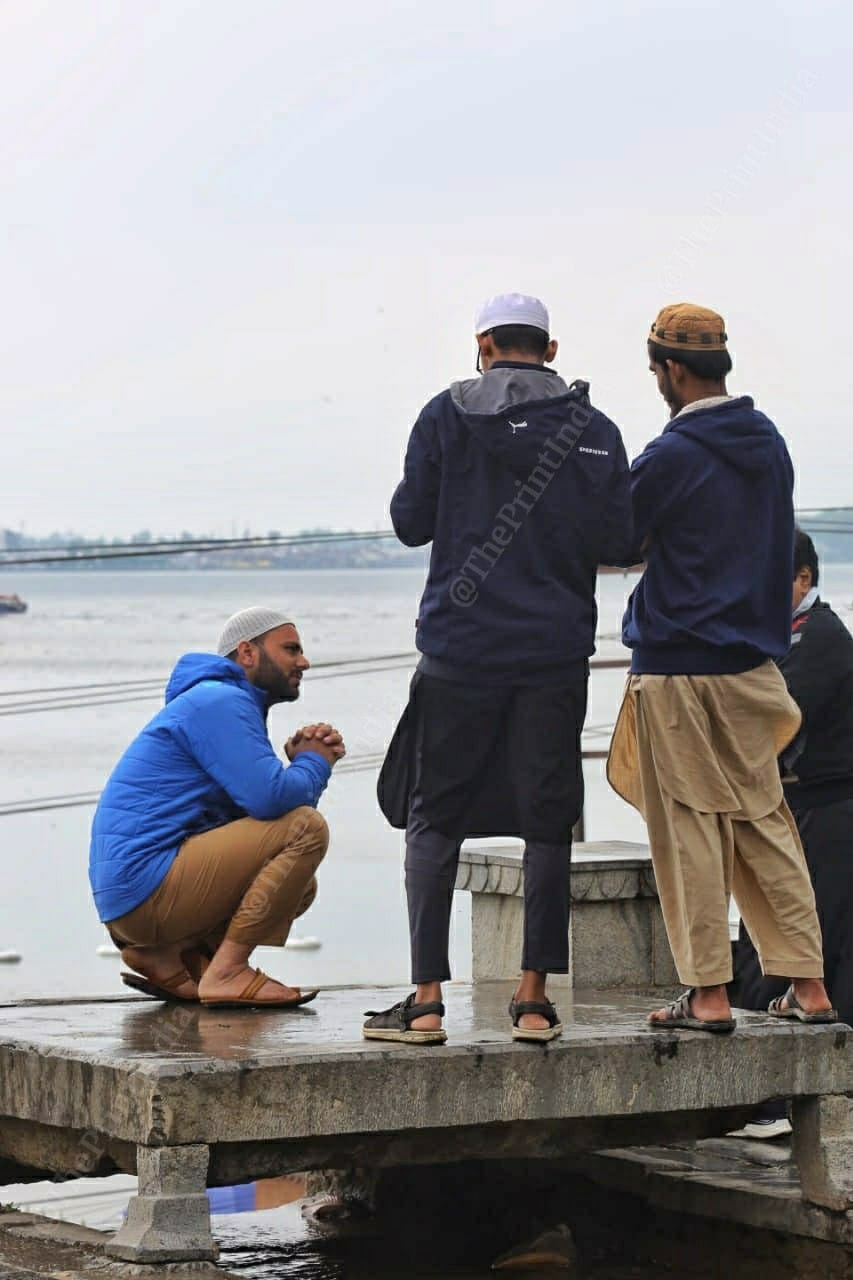 Tourists from Uttar Pradesh at Srinagar's Nishat Bagh | Photo: Praveen Jain | ThePrint