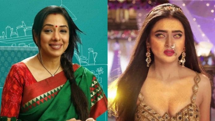 Stills from TV shows Anupamaa and Naagin 6