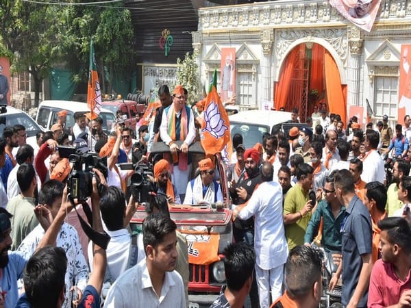Uttarakhand: CM Dhami participates in grand procession in Dehradun on BJP's 42nd Foundation Day
