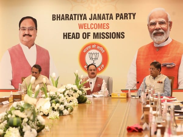 JP Nadda Interacts with envoys of 13 nations at launch of 'Know BJP' event 
