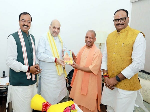 UP CM Yogi Adityanath calls on Amit Shah in Delhi