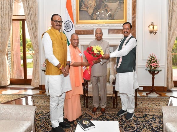 UP CM Yogi Adityanath meets President Kovind, PM Modi in New Delhi