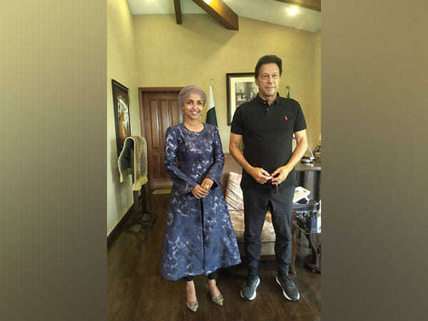 US congresswoman Ilhan Omar meets Former Pak PM Imran Khan at Bani Gala 
