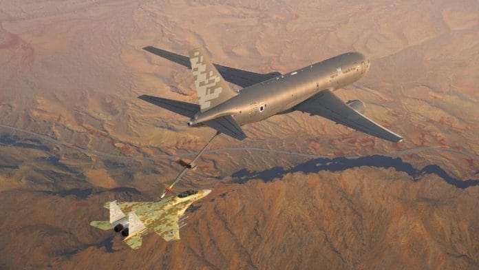 Representational image of a Boeing tanker jet | Twitter | @Israel_MOD