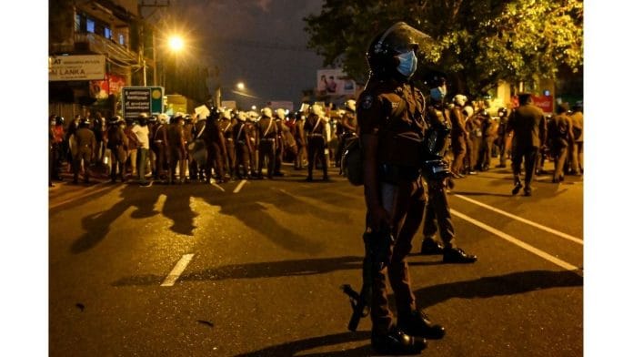 A demonstration against the surge in prices and shortage of fuel and other essential commodities in Colombo, on 3 April 2022 | Photographer: Ishara S. Kodikara/AFP/Getty Images via Bloomberg