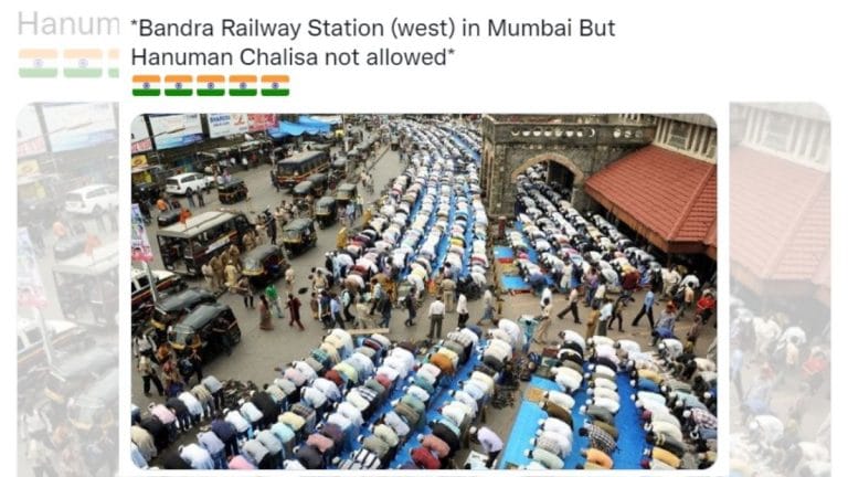 Viral photo of Muslims offering namaz in Mumbai resurface amid Azaan, Hanuman Chalisa flare-up