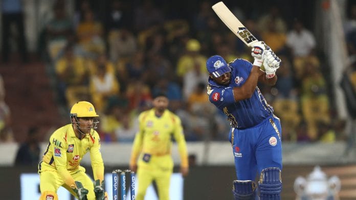 Kieron Pollard of the Mumbai Indians bats during the Indian Premier League Final match at Rajiv Gandhi International Cricket Stadium on 12 May 2019 in Hyderabad| Representational image| Photo by Robert Cianflone/Getty Images via Bloomberg