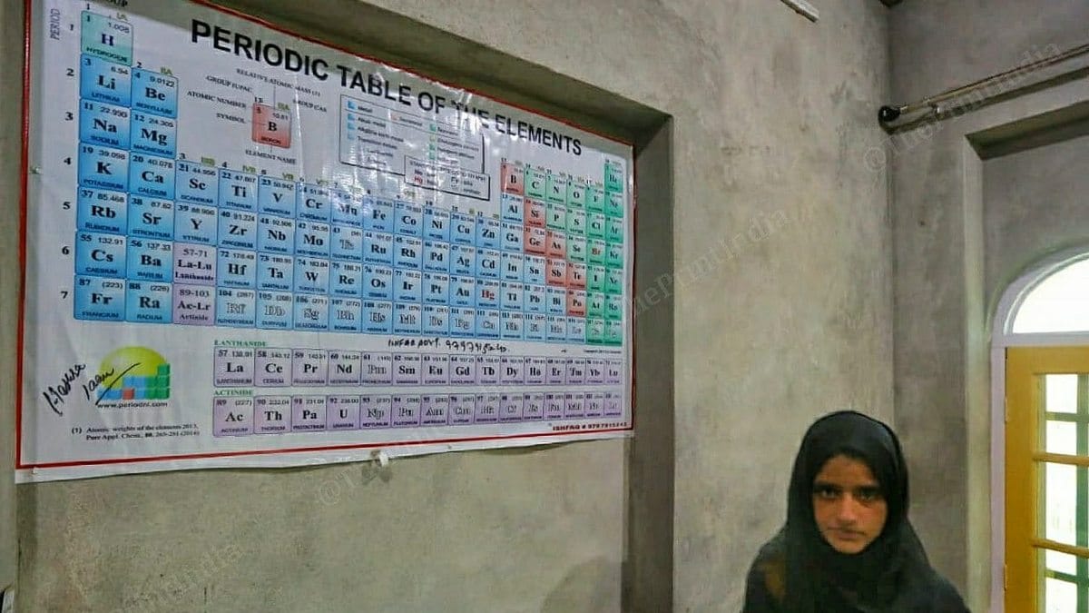 A periodic table chart printed by Mohammad Umar Dar to help fund his education | Praveen Jain | ThePrint