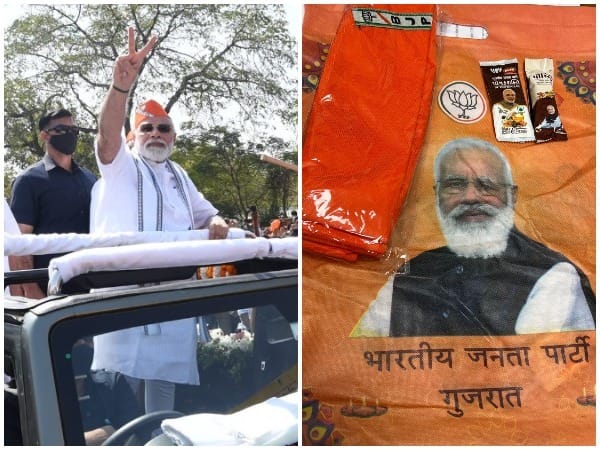 Gujarat BJP distributes saffron cap to party MPs in Delhi, PM Modi sported it in Ahmedabad