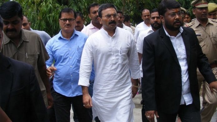 File image of Brijesh Singh (in white), who is currently in jail | Photo: Facebook/Brijesh Singh MLC