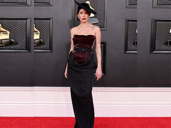 Halsey makes a stunning appearance at 64th Grammy Awards post endometriosis surgery