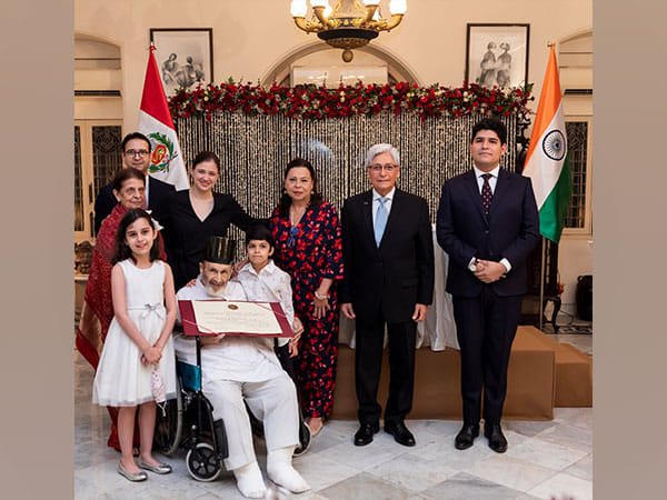 Ardeshir B K Dubash conferred highest diplomatic award by the Government of Peru