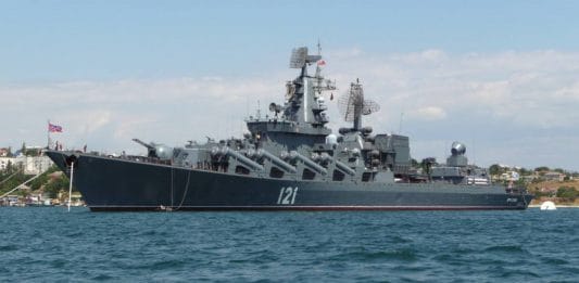 Russian cruiser Moskva in 2009 | Commons