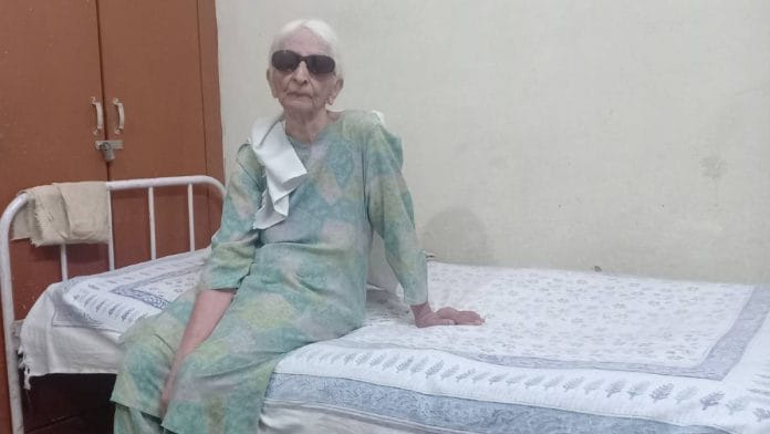 Pushpa Munjiyal in her room at the old age home | Photo: Prithviraj Singh | ThePrint