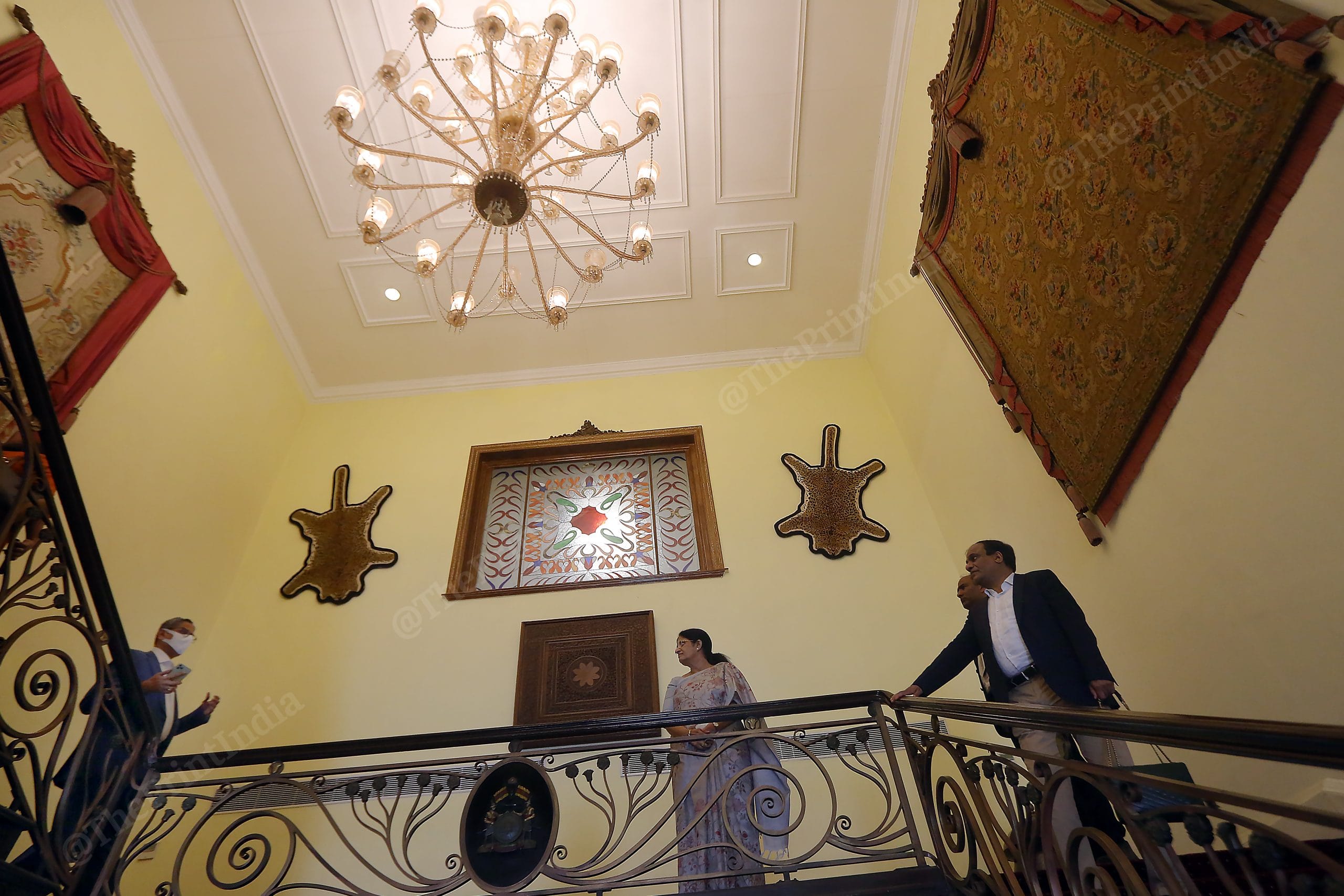 The CJI and his wife inside The Lalit, Srinagar | Photo: Praveen Jain | ThePrint