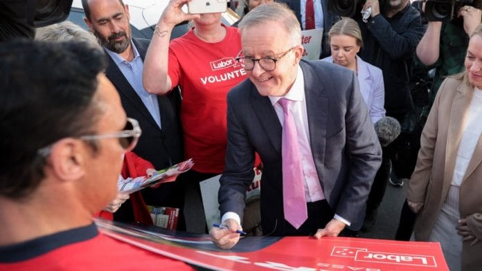 File photo of Australian PM-elect Anthony Albanese | Twitter @AlboMP