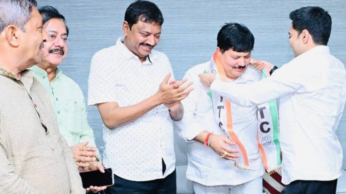 Trinamool Congress national general secretary (right) and Arjun Singh at the TMC office in Kolkata | Photo: Shared by All India Trinamool Congress
