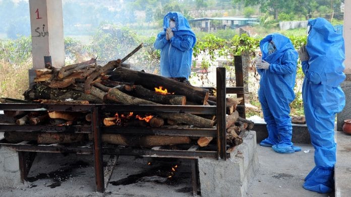 Representational image of the cremation of a Covid-19 patient | ANI