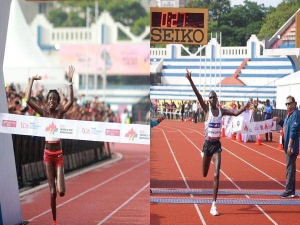 Kenya's Nicholas Kipkorir Kimeli, Irene Cheptai win TCS World 10K Bengaluru 2022 with course records