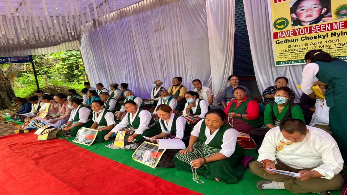 Hunger strike organised in Karnataka's Mundgod | Photo Courtesy: Chonen Dolma