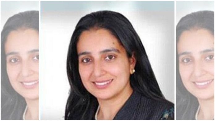 File photo of former Gurugram councillor Nisha Singh | Twitter/@AamAadmiParty