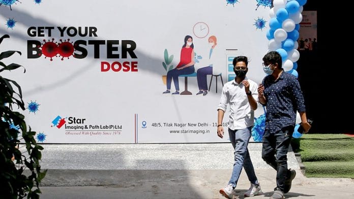 People at a vaccination centre at Tilak Nagar in New Delhi | Representational image | ANI photo