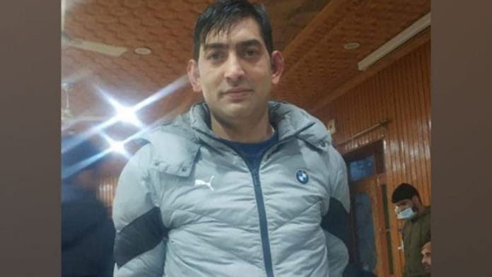 File photo of Jammu and Kashmir govt employee Rahul Bhat | Photo: ANI