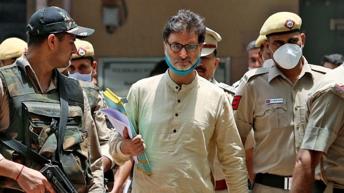 Separatist leader Yasin Malik in New Delhi on 19 May 2022 | ANI photo