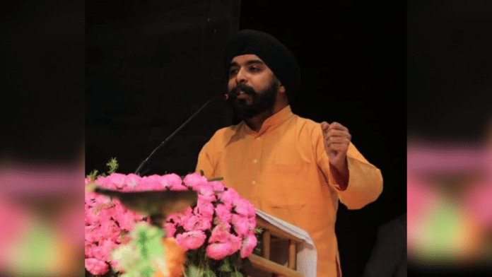BJP leader Tajinder Pal Singh Bagga | Twitter/@TajinderBagga