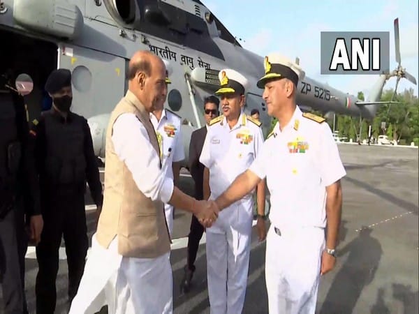 Rajnath Singh arrives in Karwar during two-day visit to Karnataka