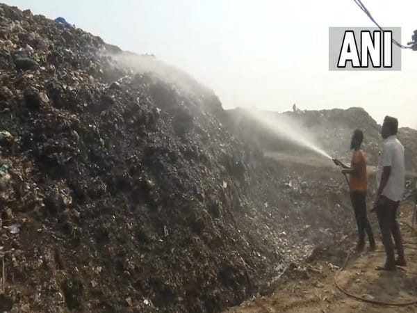 Fire at Perungudi dump yard on Chennai's outskirts completely extinguished today 