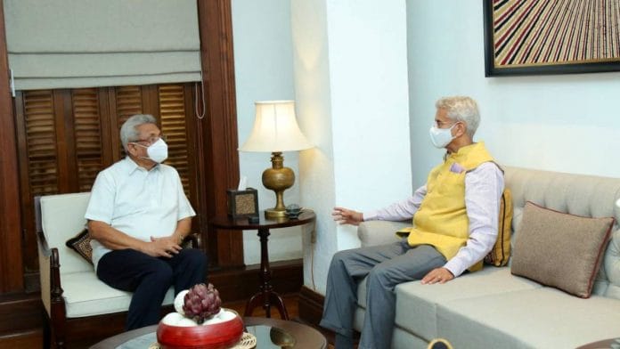 S. Jaishankar with Sri Lankan President Gotabaya Rajapaksa earlier this year | Twitter | @DrSJaishankar