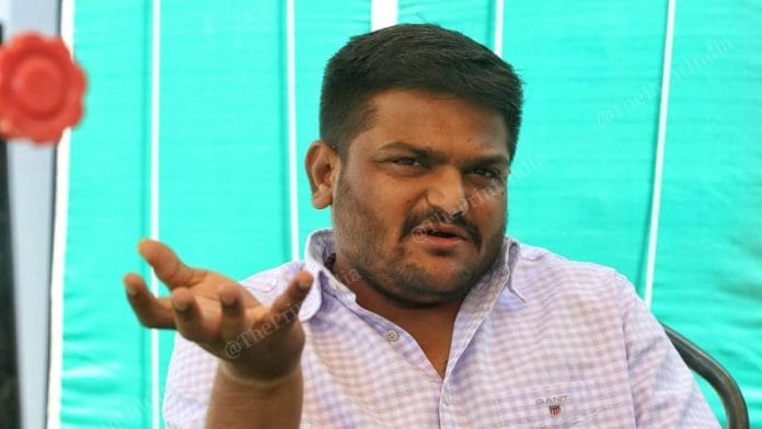 File image of Hardik Patel at his residence in Ahmedabad, Gujarat | Photo by Praveen Jain | ThePrint