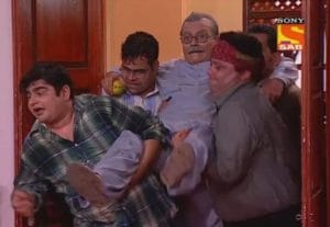 A still from 'Office Office' featuring Pankaj Kapur as Mussaddi Lal along with other supporting cast on SAB TV | IMDb