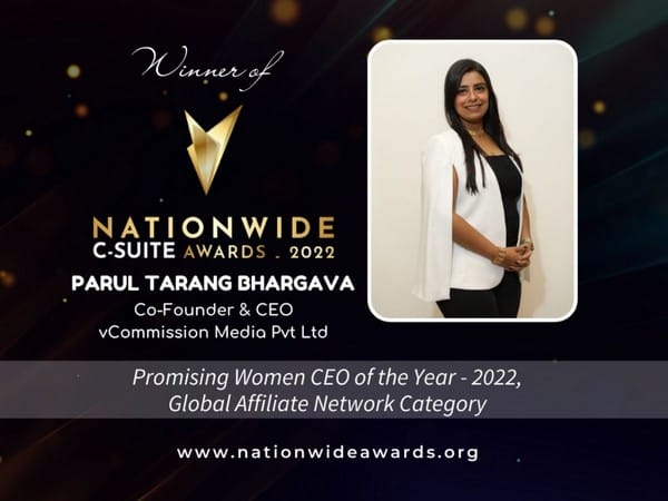 Parul Tarang Bhargava named as Promising Women CEO of the Year by Business Mint