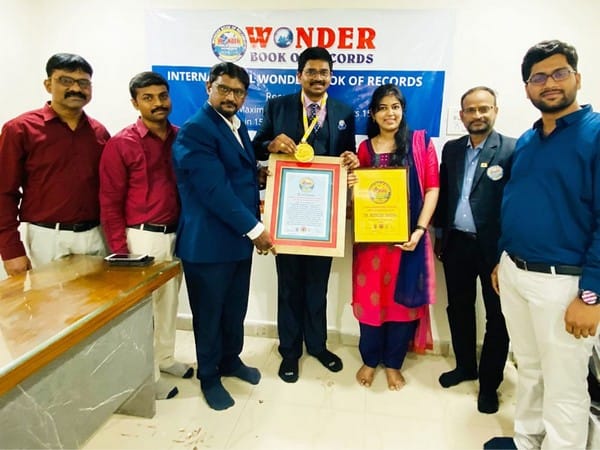 Sudheer Sandra, Psychologist, founder of SUPAR school - World's First Digital Parallel School, enters the International Wonder Book of Records