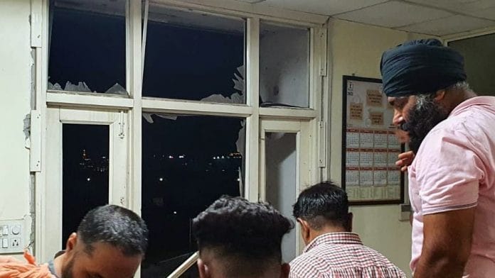 A blast occurred outside the Intelligence Department building of Punjab Police in Mohali on 9 May | ANI Photo