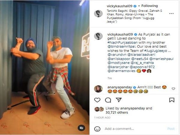 Vicky Kaushal strikes 'The Punjaabban' song hook-step with producer Amritpal Singh Bandra
