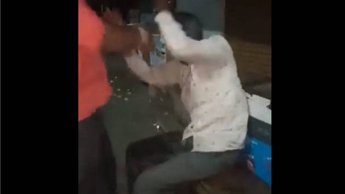 A screengrab from the video.